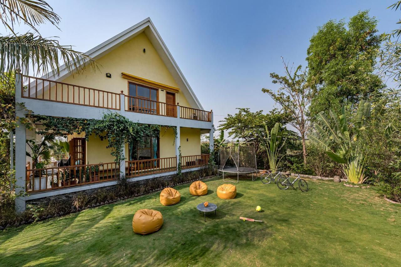 Saffronstays Happy Fields, Pune - Luxury Farmstay With Farm To Table Food المظهر الخارجي الصورة